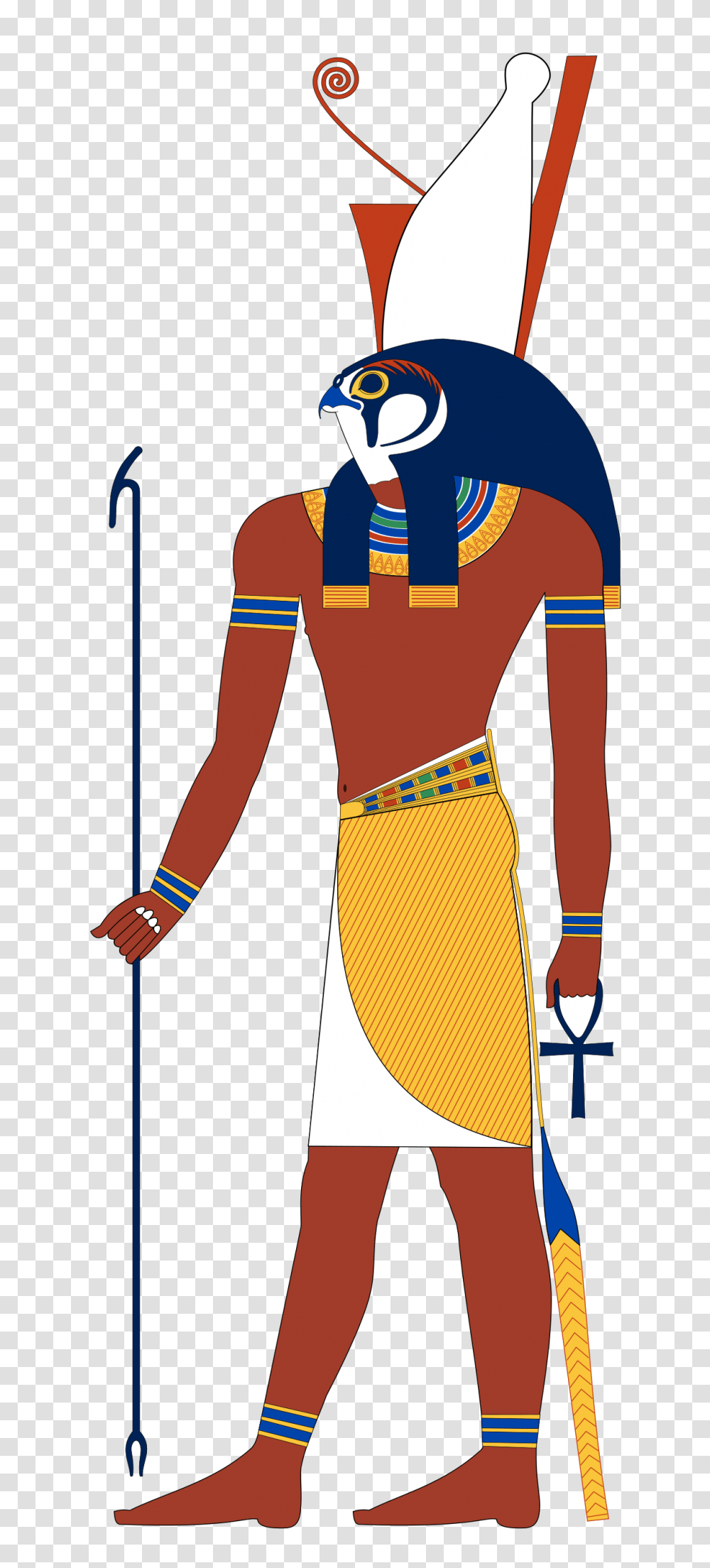 Falcon Clipart Horus, Person, Human, Gold, Plot Transparent Png