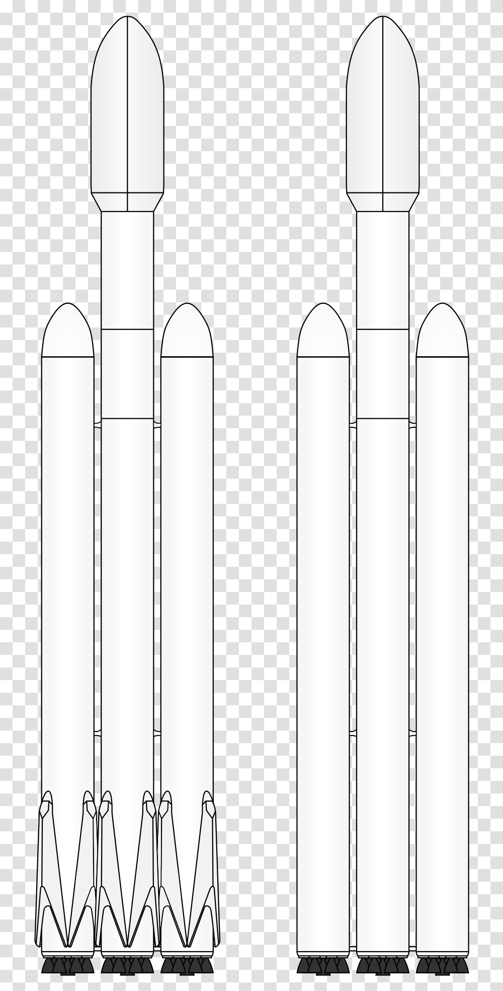 Falcon Heavy Drawing Cylinder, Fence, Picket Transparent Png