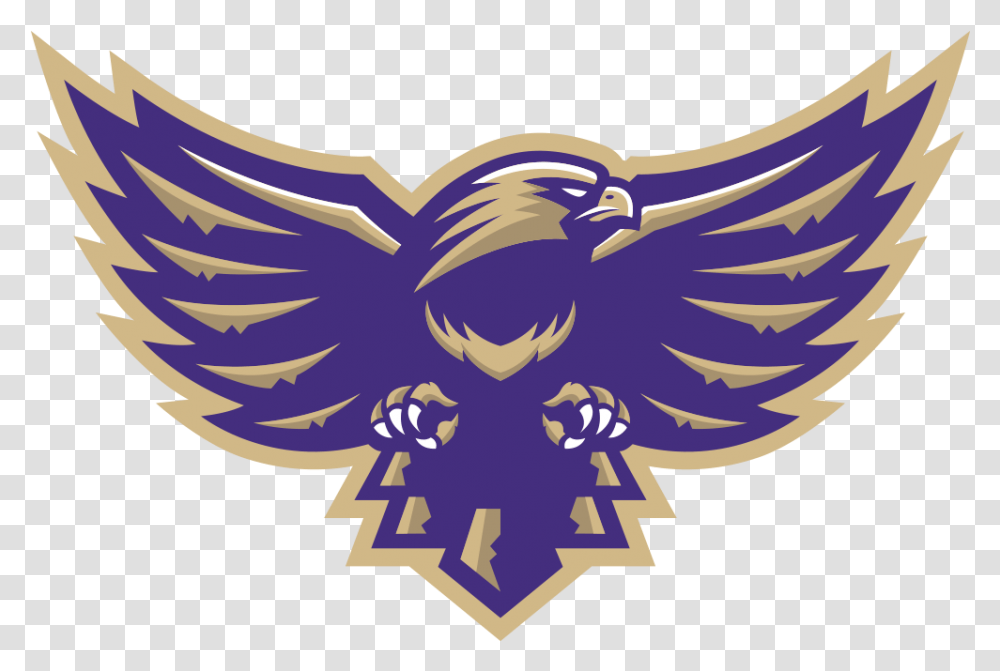 Falcon Logo Bird Logos Sports Loras Duhawks Logo, Symbol, Trademark, Emblem, Animal Transparent Png