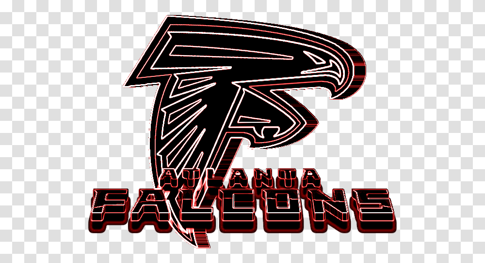 Falcons Logo Photo Graphic Design, Light, Neon Transparent Png