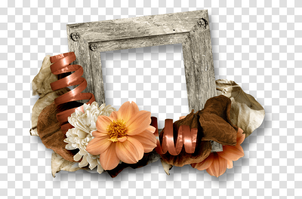 Fall Autumn Frame Picture Frame, Plant, Flower, Blossom, Cuff Transparent Png