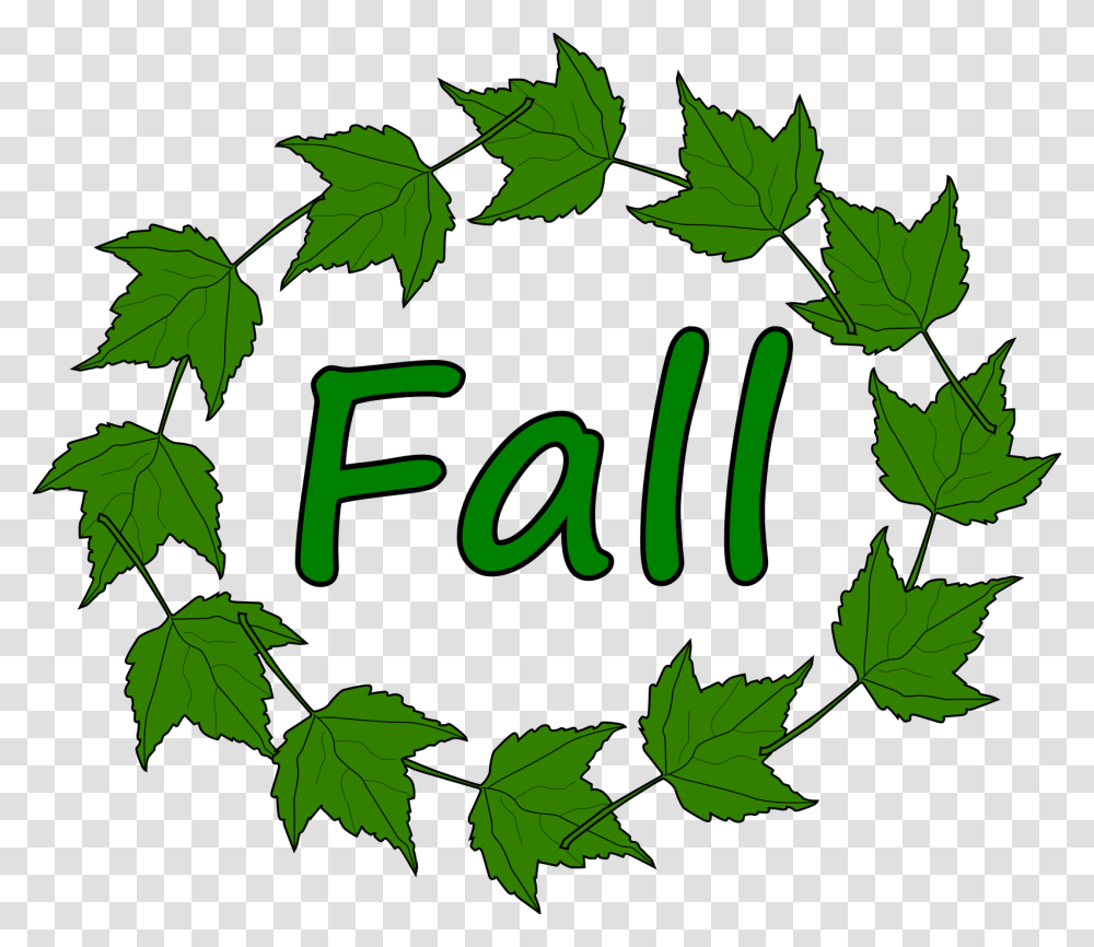 Fall Border Autumn Season, Leaf, Plant, Green, Text Transparent Png