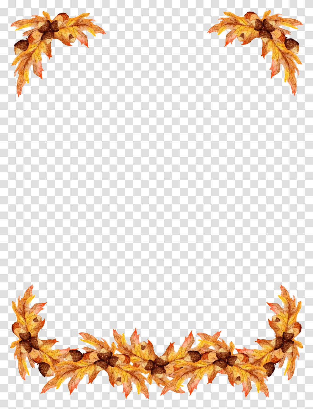 Fall Border Free Cliparts Clip Art On Clipart Borders Thanksgiving, Leaf, Plant, Tree, Maple Transparent Png