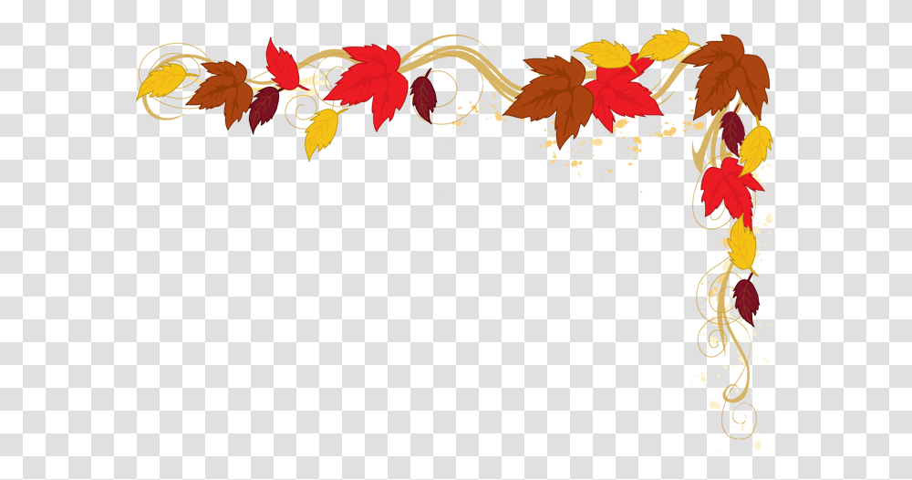 Fall Border, Floral Design, Pattern Transparent Png