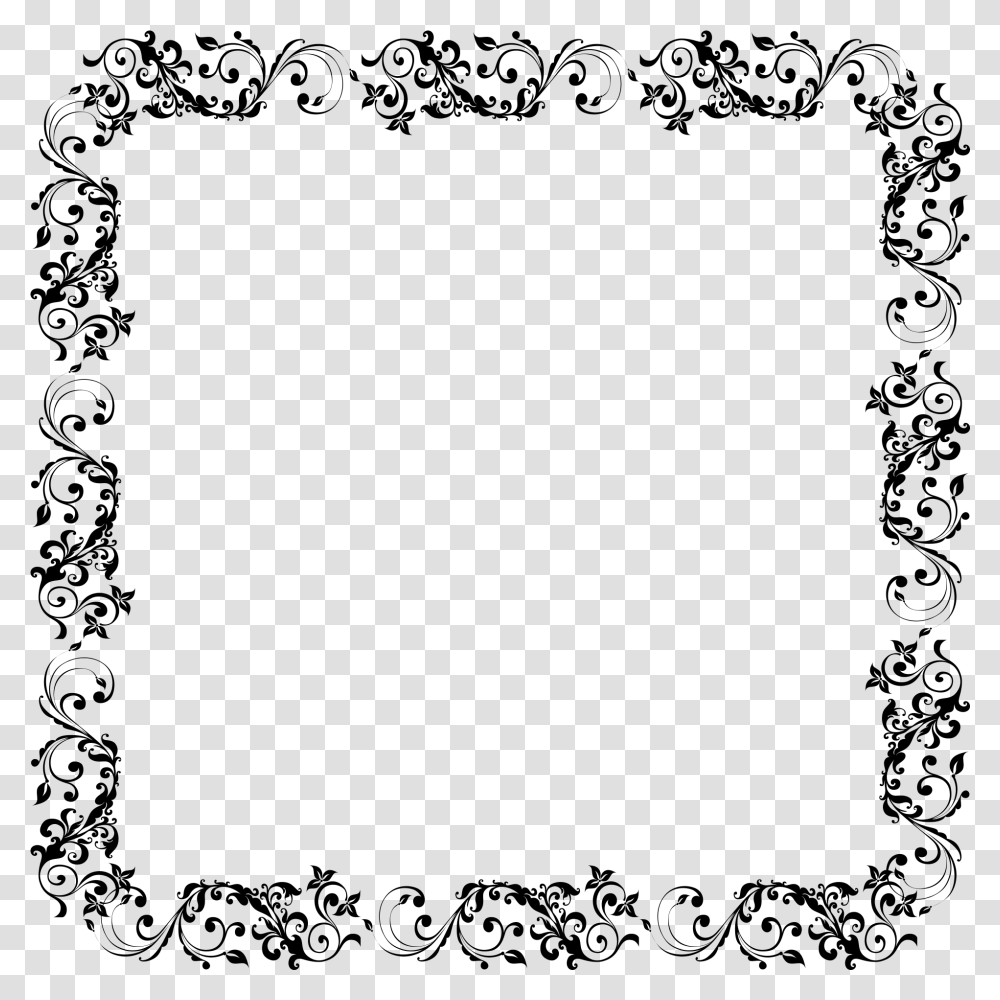 Fall Borders Clip Art Black And White Free, Gray, World Of Warcraft Transparent Png