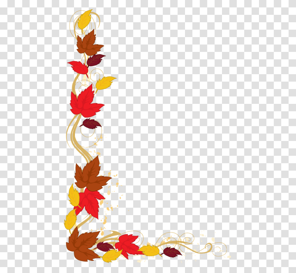 Fall Clip Art Fall Leaves Clip Art Item 4 Vector Magz Border Fall Leaves, Floral Design, Pattern, Performer Transparent Png