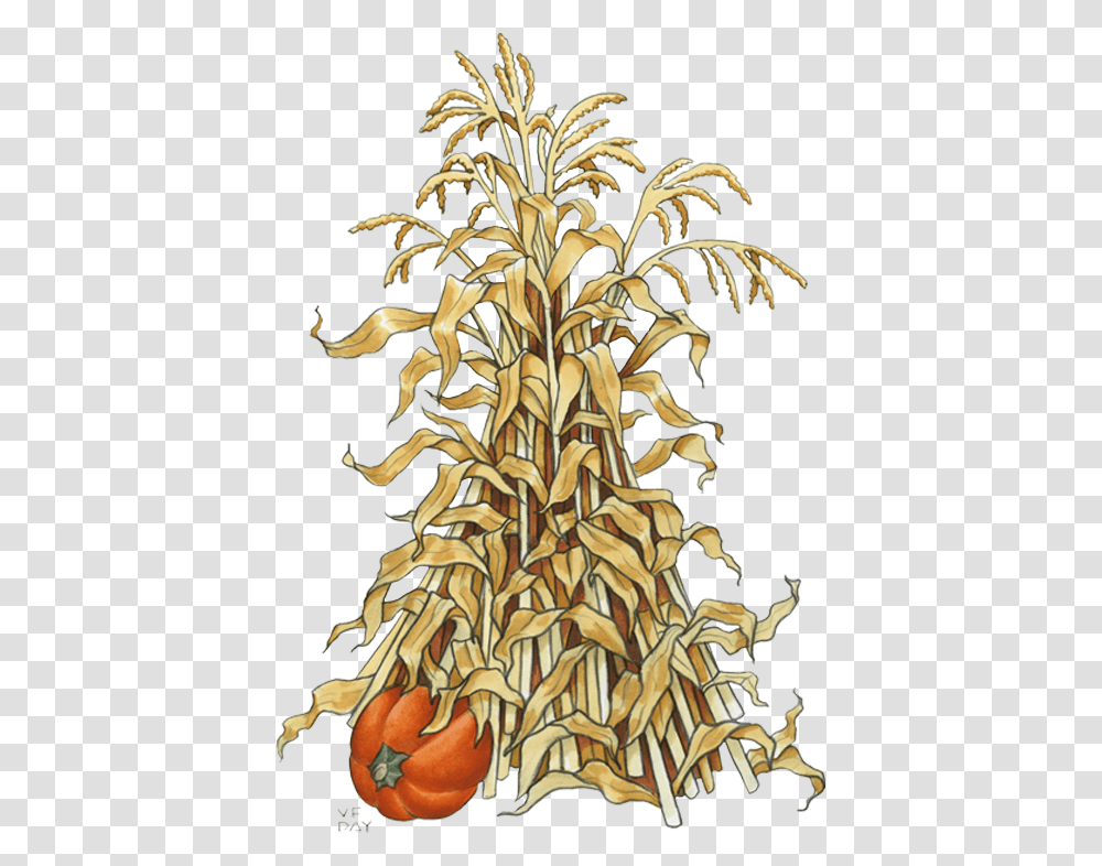 Fall Corn Stalk Clip Art, Plant, Floral Design, Pattern Transparent Png