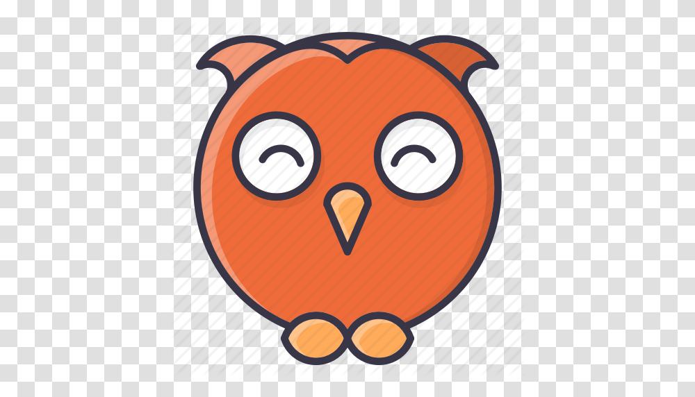 Fall Emoji Halloween Happy Owl Winter Icon, Animal, Label, Mammal Transparent Png