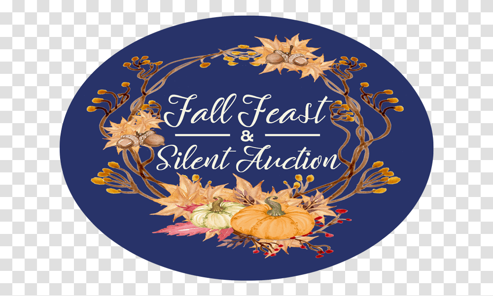 Fall Feast And Silent Auction Illustration, Label, Rug Transparent Png