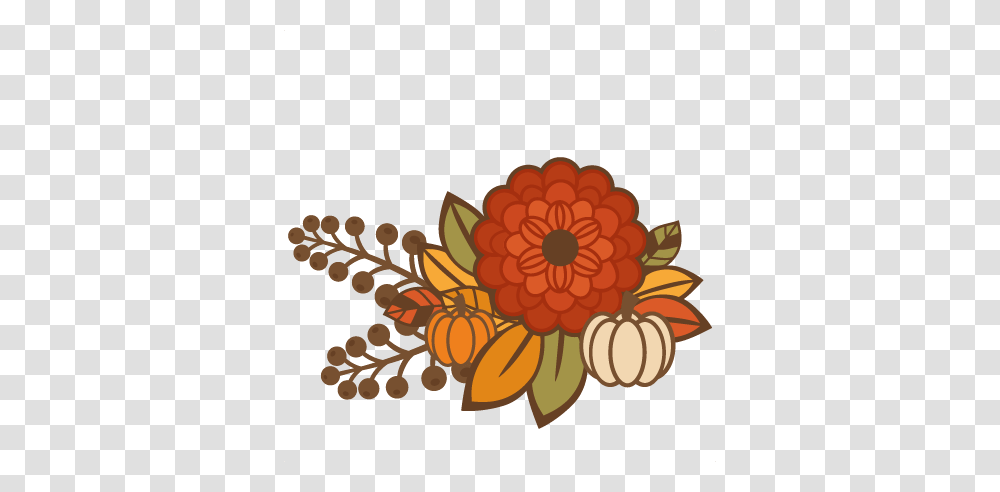 Fall Flower Group Title Cutting For Scrapbooking Autumn, Floral Design, Pattern Transparent Png
