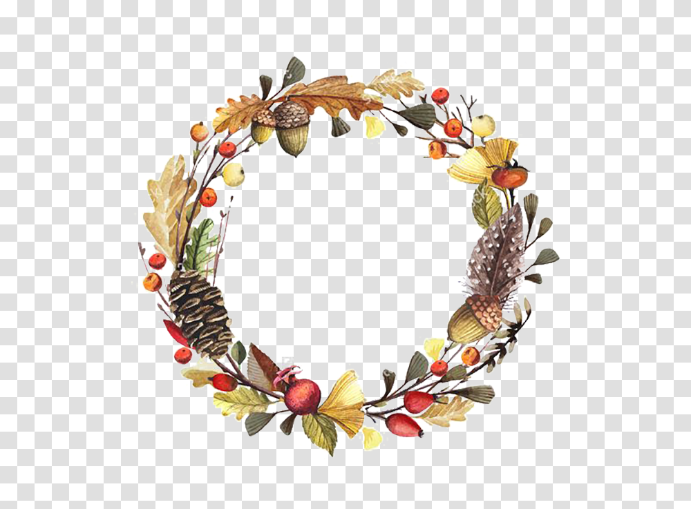 Fall Flower Wreath Clipart, Floral Design, Pattern, Petal Transparent Png