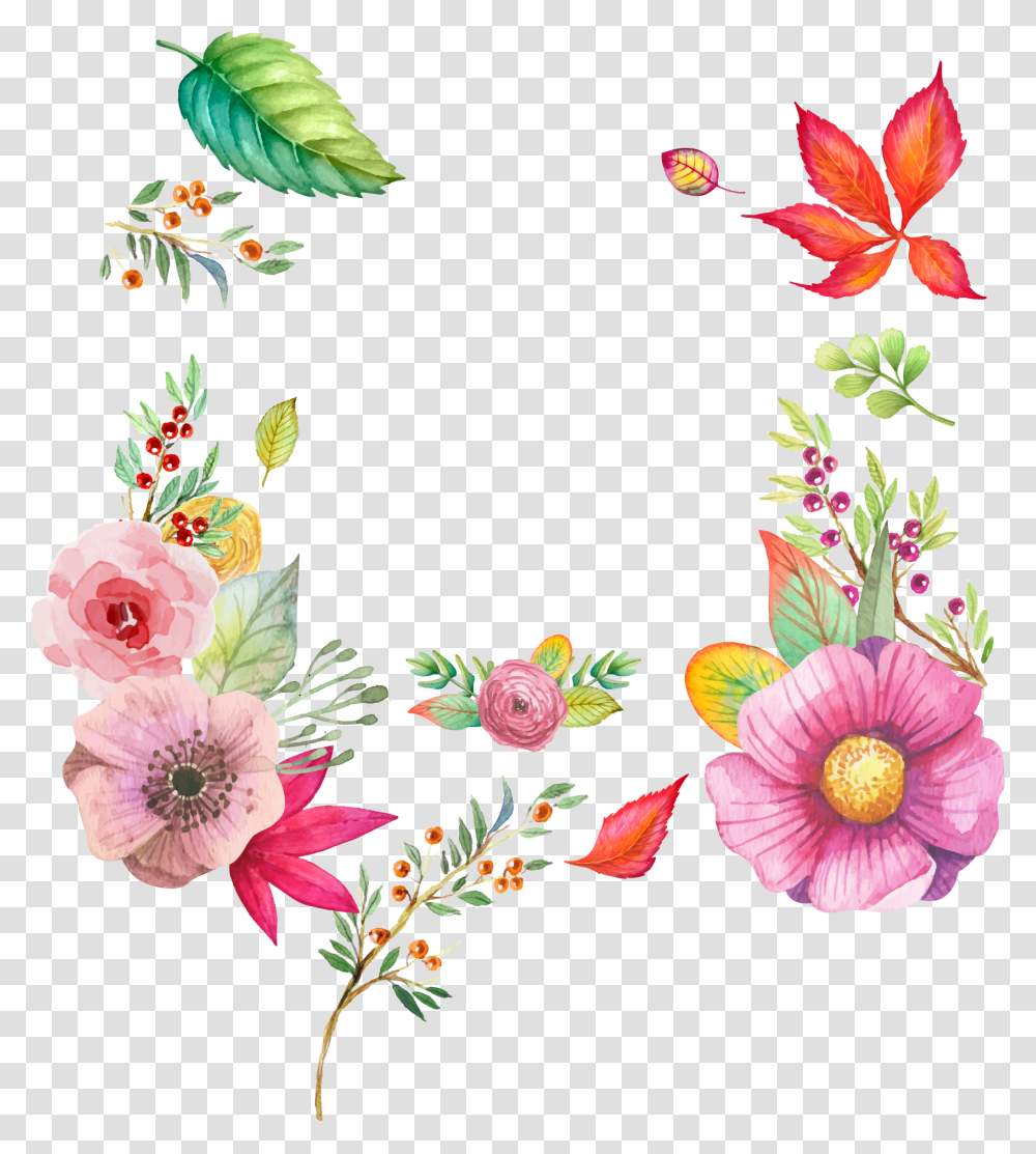 Fall Flowers Clipart, Floral Design, Pattern, Plant Transparent Png