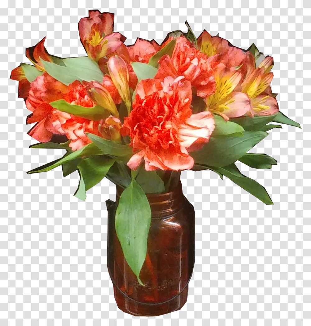 Fall Flowers In A Mason Jar, Plant, Blossom, Flower Arrangement, Flower Bouquet Transparent Png