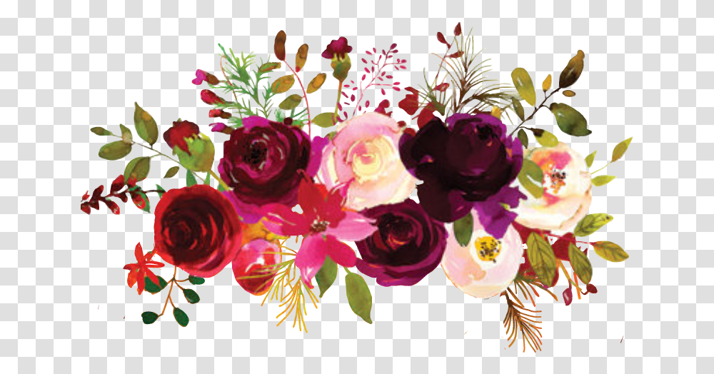 Fall Flowers Watercolor Fall Flowers, Floral Design, Pattern Transparent Png
