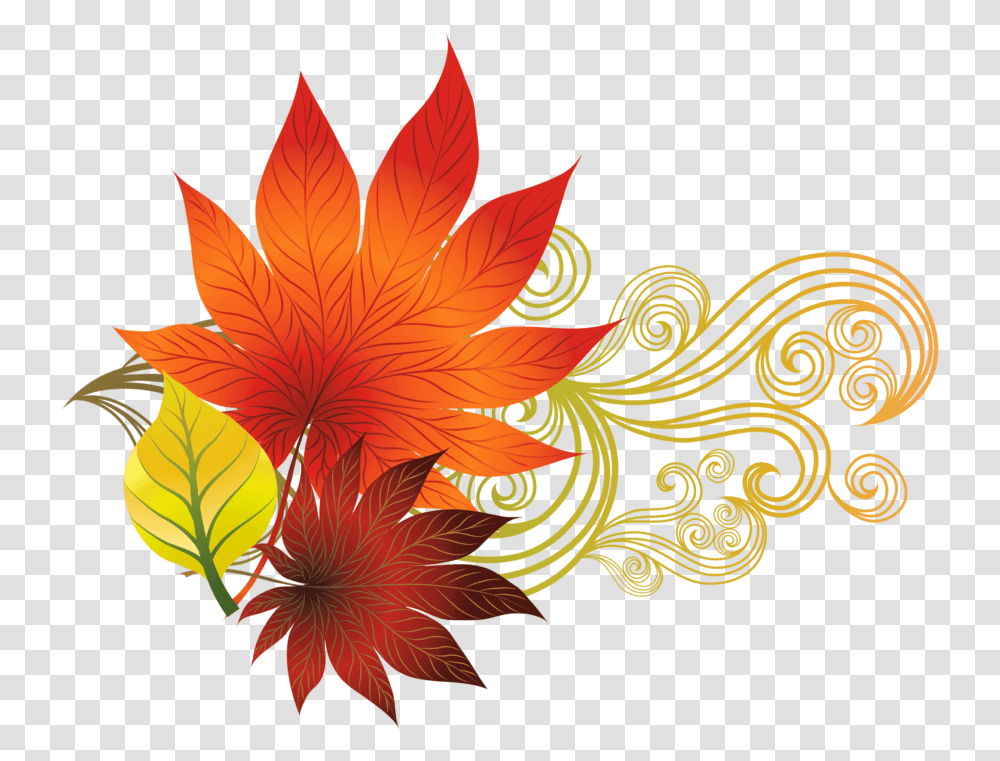 Fall Free Clipart, Floral Design, Pattern, Leaf Transparent Png