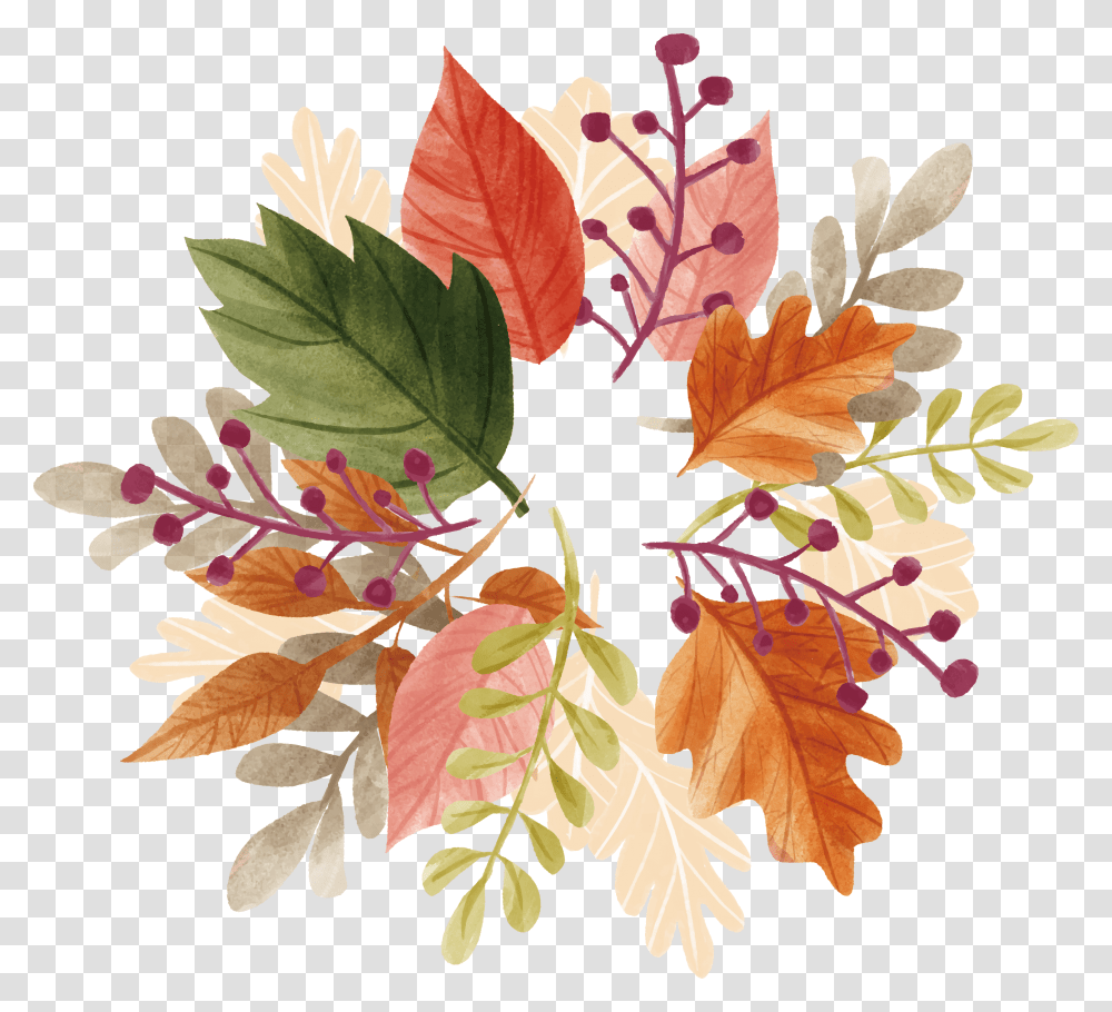 Fall Items Clipart, Leaf, Plant, Nut, Vegetable Transparent Png