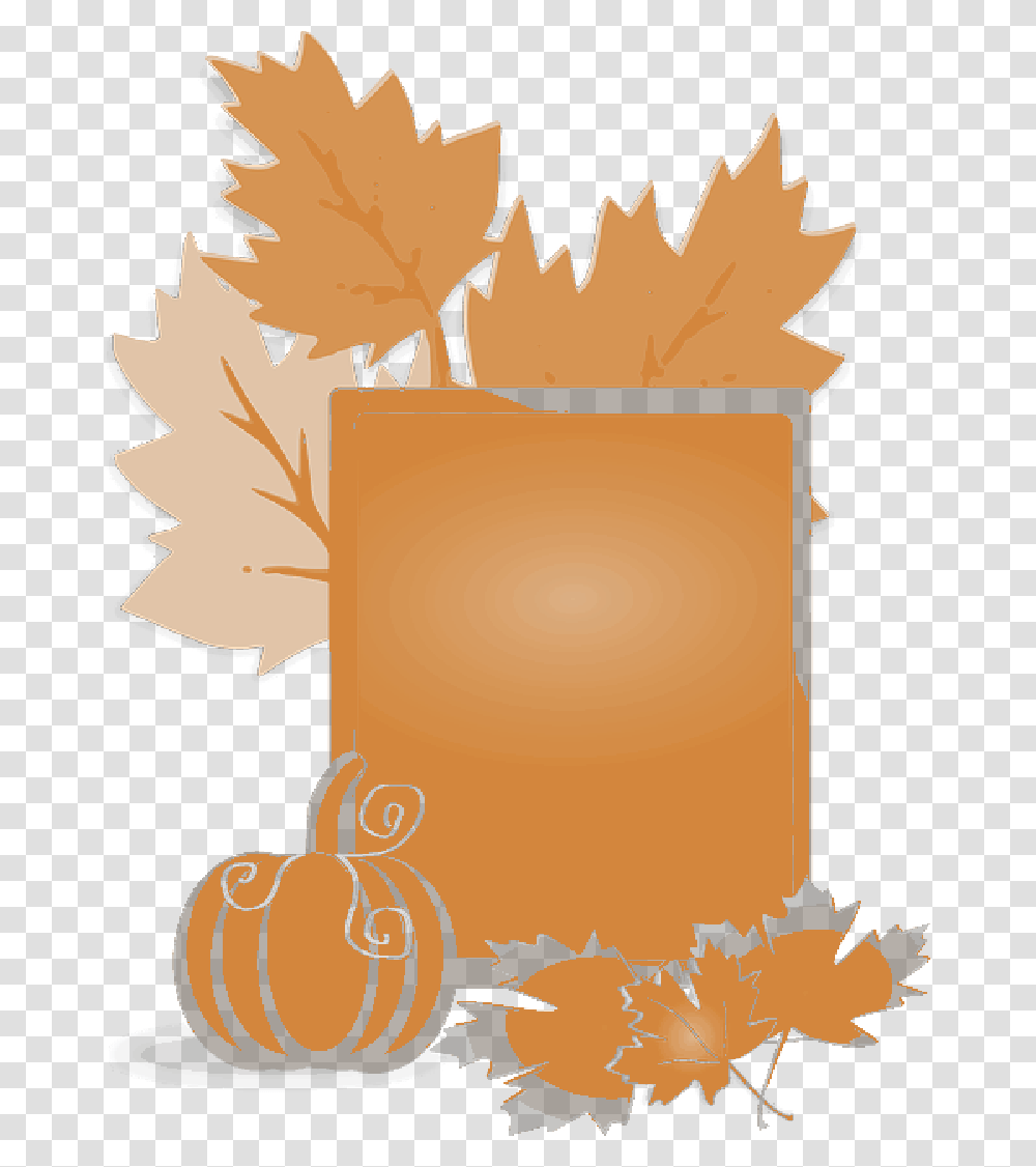 Fall Leaves And Pumpkins Border Fall Clip Art Leaf, Plant, Scroll Transparent Png