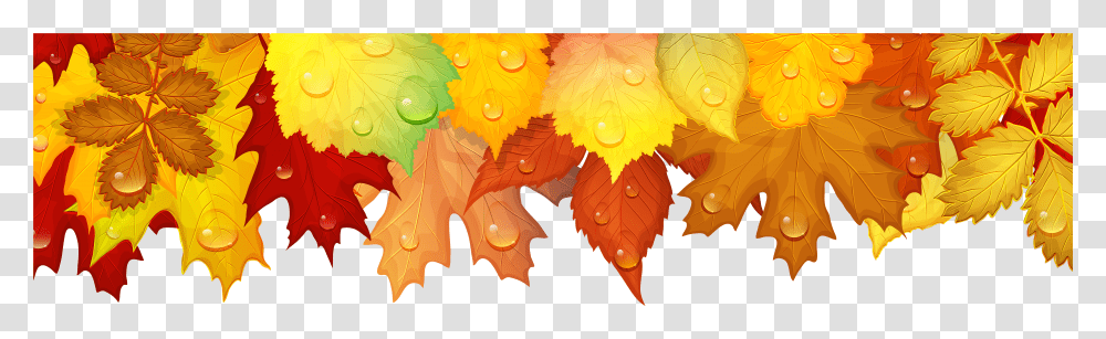 Fall Leaves Background Clipart Leaf Border Design Transparent Png