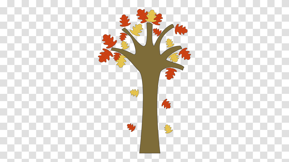 Fall Leaves Falling From A Tree Real Fall Tree Leaves Clipart, Poster, Advertisement, Plant, Leaf Transparent Png