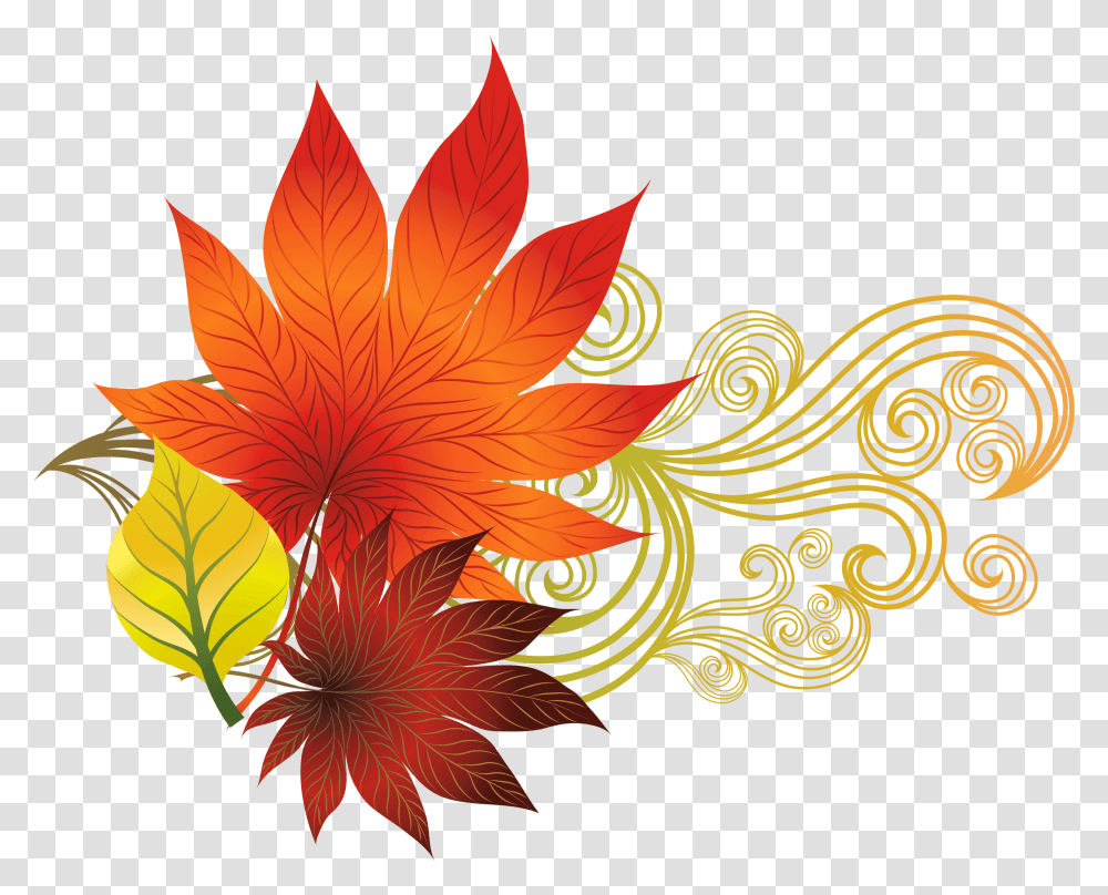 Fall Leaves Music Notes, Leaf, Plant Transparent Png