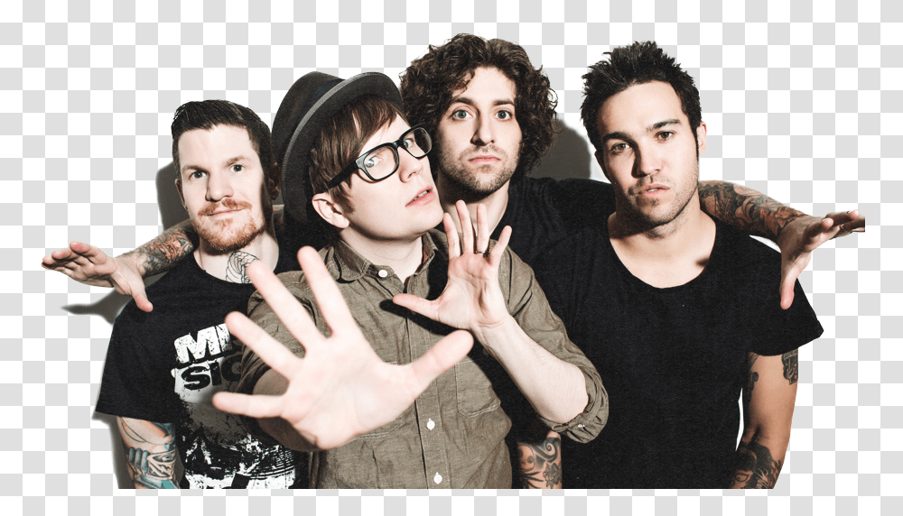 Fall Out Boy Black And White, Person, Glasses, Face, Performer Transparent Png