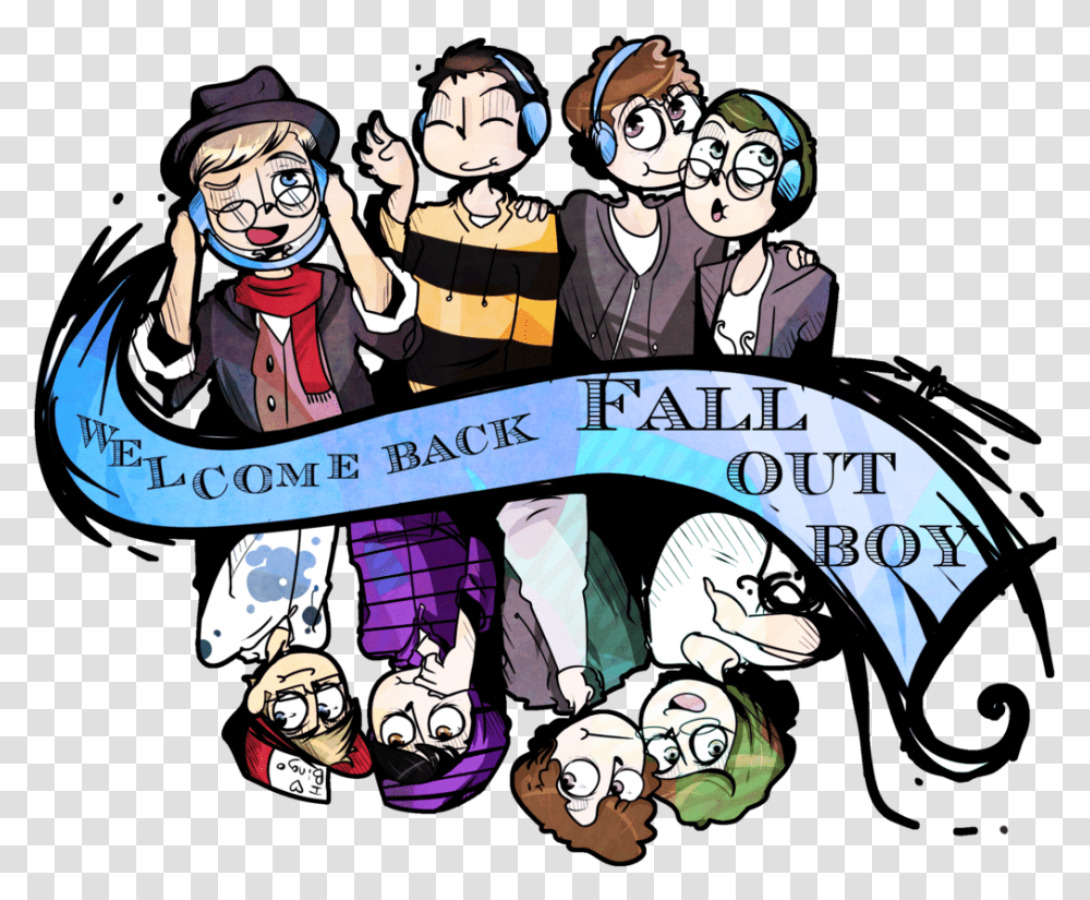 Fall Out Boy Fan Art Clipart Download Fall Out Boy Fanart, Person, People, Performer, Book Transparent Png