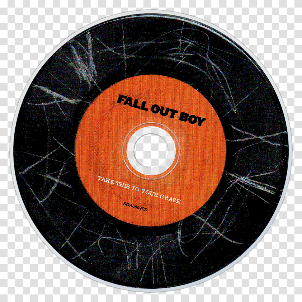 Fall Out Boy Take This To Your Grave Cd Disc Image Fall Out Boy Take This To Your Grave Cd, Disk, Tape, Dvd Transparent Png