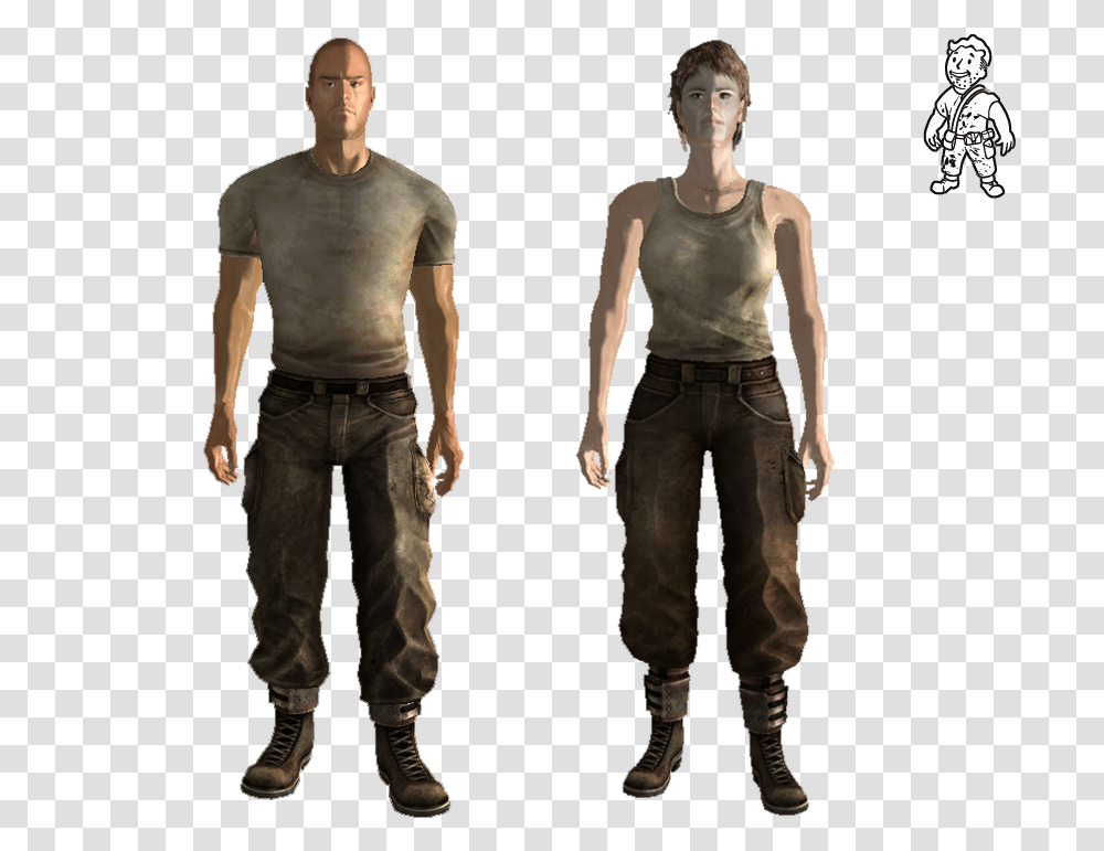 Fall Out New Vegas Theme Game Airsoft Standing, Person, Human, Pants, Clothing Transparent Png