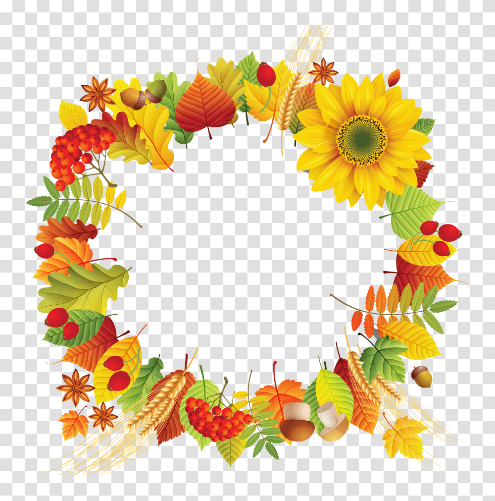 Fall Oval Leaves Decoration Clipart Gallery Transparent Png