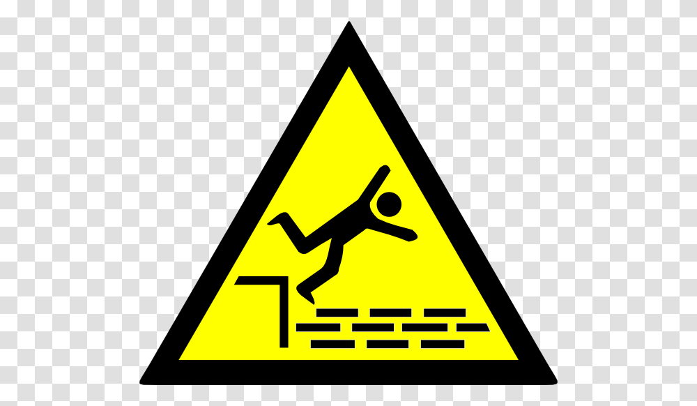 Fall Safety Clipart, Sign, Triangle, Road Sign Transparent Png