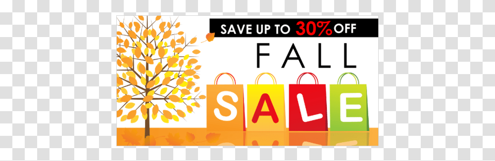 Fall Season Sale Banner, Number, Alphabet Transparent Png