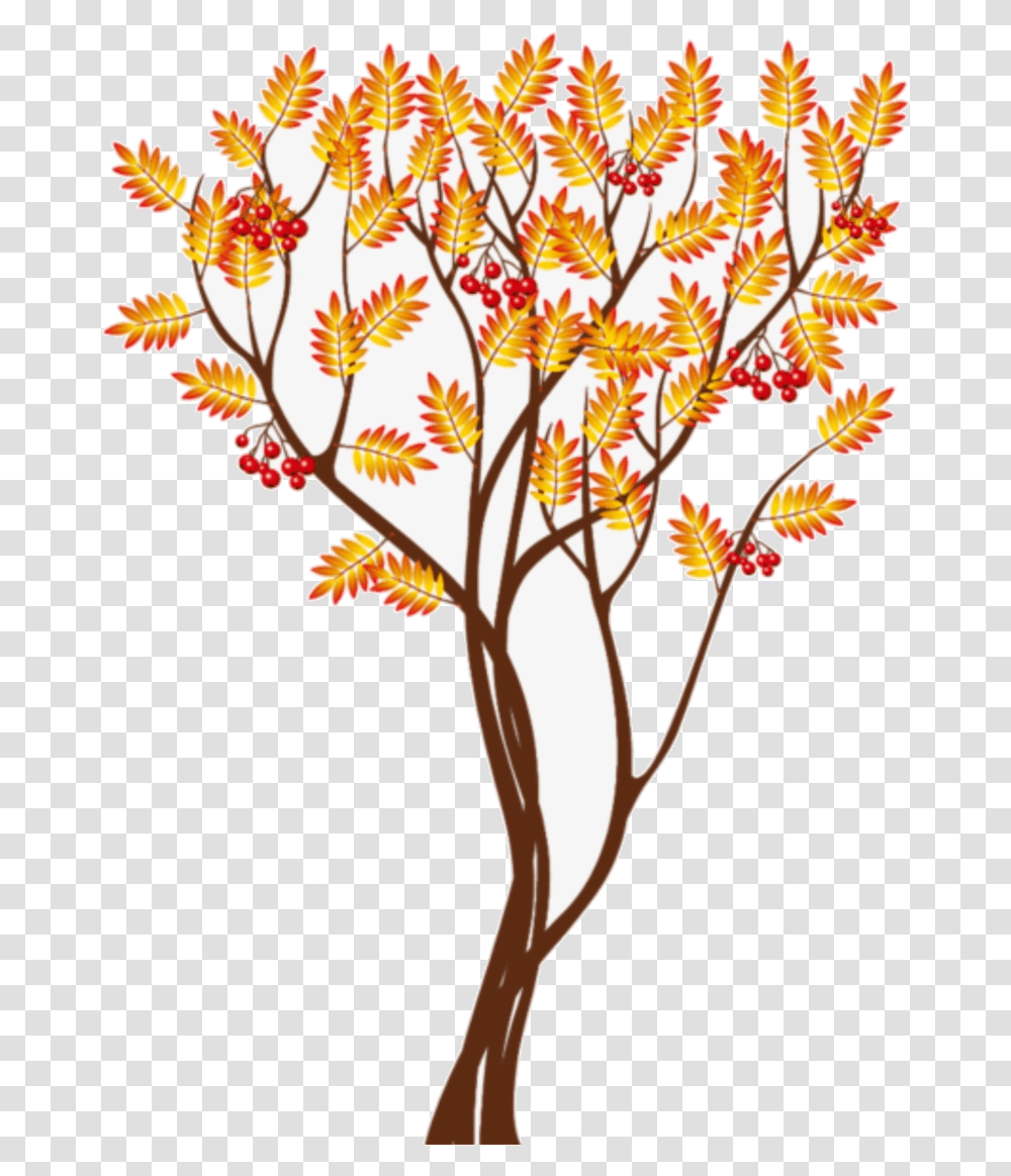 Fall Tree Autumn Clipart Image Autumn Tree Clipart, Floral Design, Pattern, Plant Transparent Png