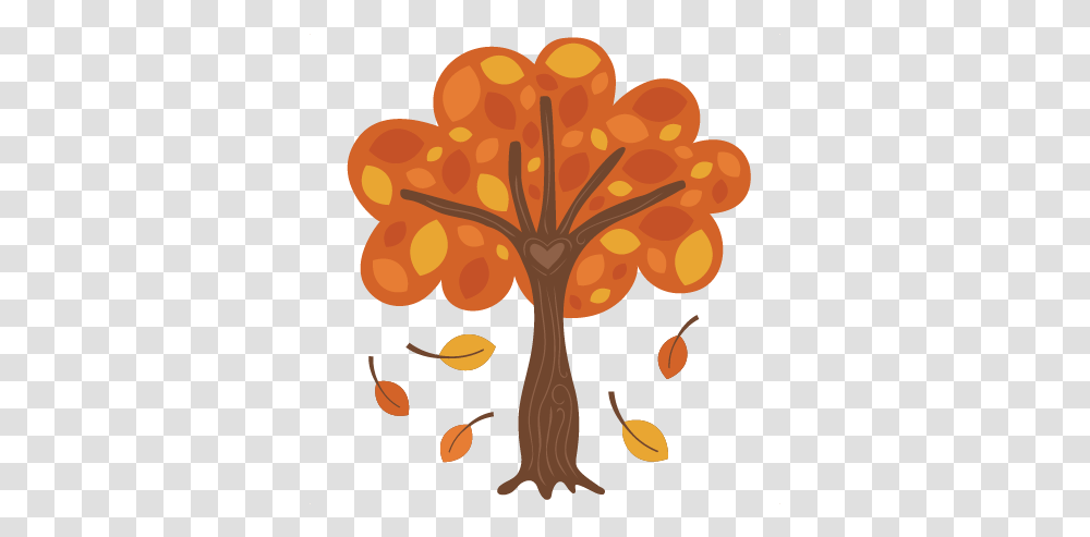 Fall Tree Background Mart Cute Fall Tree Clipart, Cross, Symbol, Plant, Graphics Transparent Png