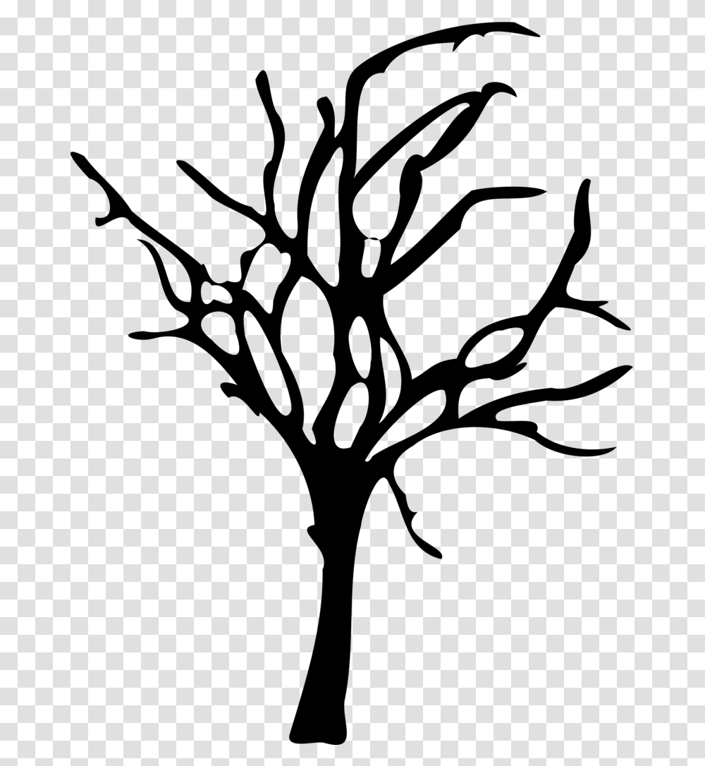Fall Tree Silhouette At Dead Tree Clipart, Gray, World Of Warcraft Transparent Png