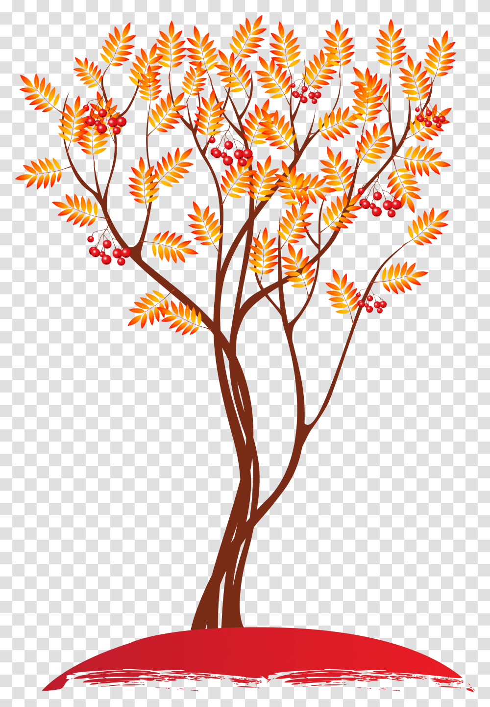 Fall Trees Clipart, Floral Design, Pattern, Fire Transparent Png