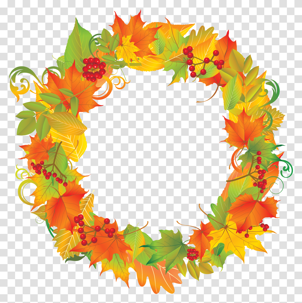 Fall Wreath Autumn Wreath Clipart Transparent Png