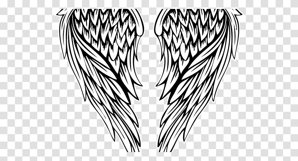 Fallen Angel Clipart Colored Angel Wing Angel Wings Tattoo, Zebra, Wildlife, Mammal, Animal Transparent Png