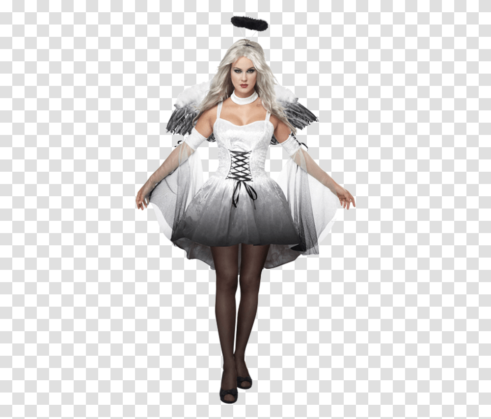 Fallen Angel Scary Angel Halloween Costumes, Person, Human, Apparel Transparent Png
