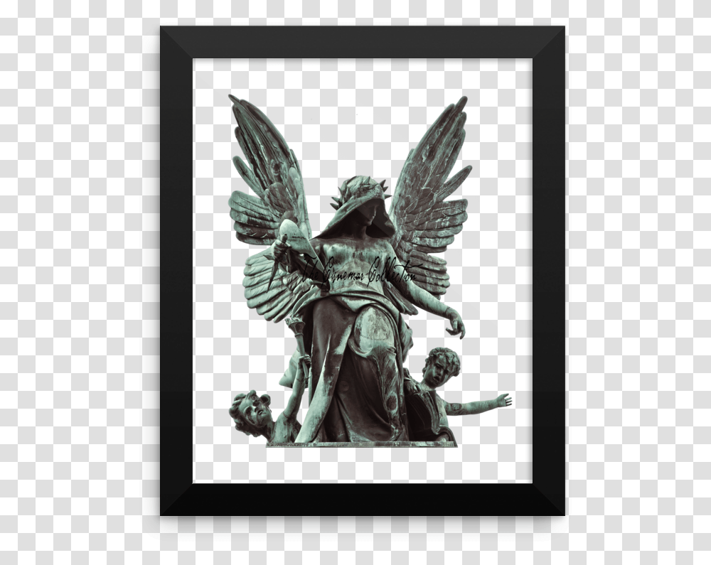 Fallen Angel Statue, Sculpture, Bird, Animal Transparent Png