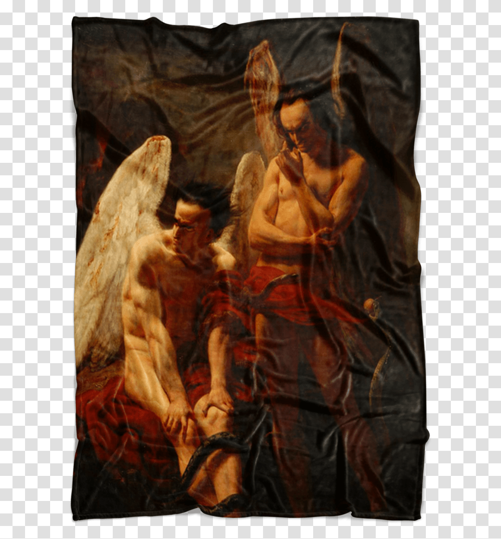 Fallen Angels Paradise Lost Lucifer Satan Beelzebub Fallen Angel Oil Painting, Archangel, Person, Human Transparent Png