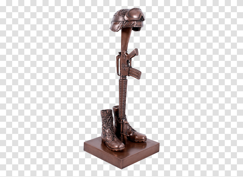 Fallen Soldier India Statue, Boot, Footwear, Bronze Transparent Png