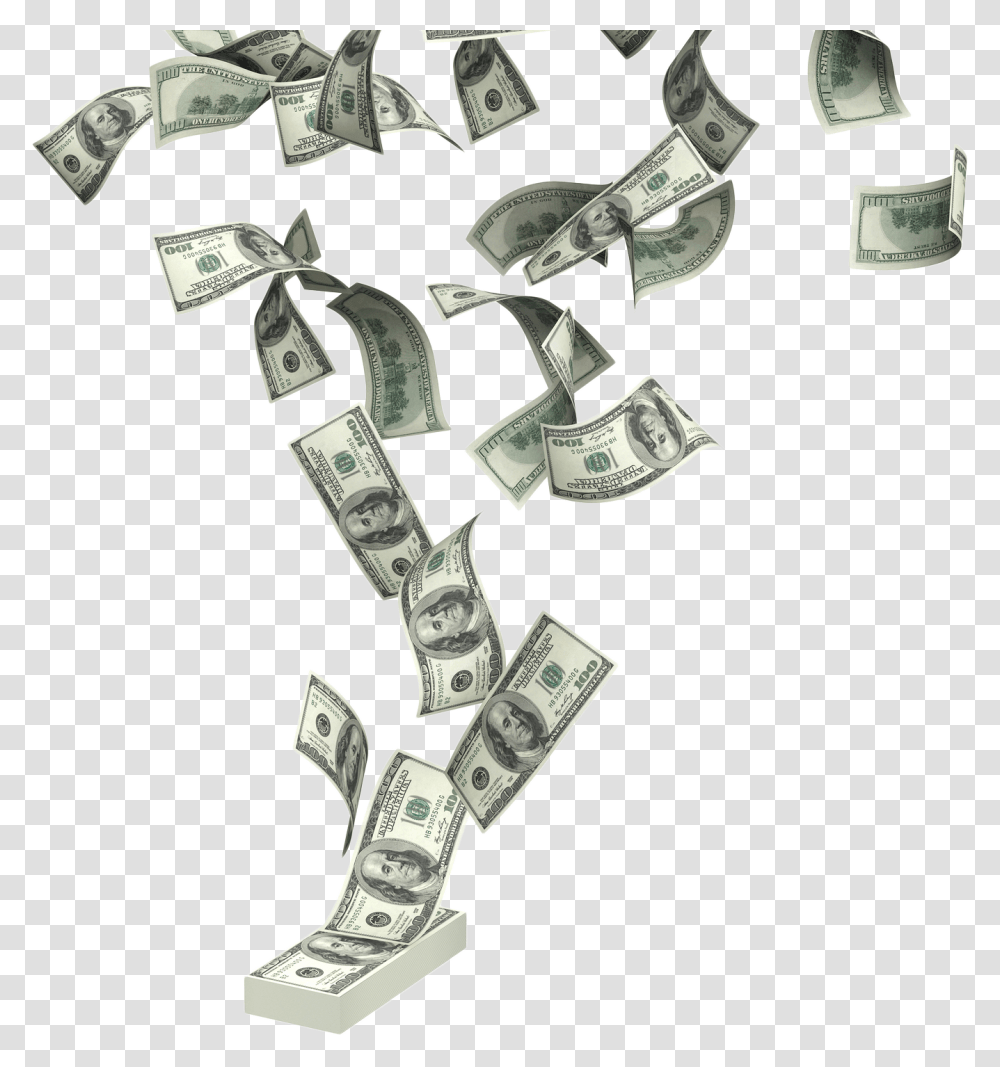 Falling Cash Dollar Bills Falling, Money Transparent Png
