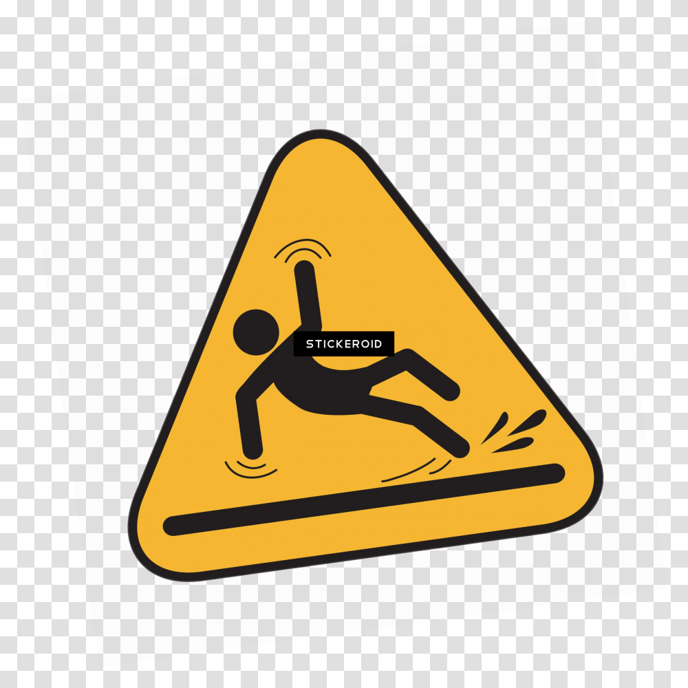 Falling Clipart, Triangle, Sign Transparent Png
