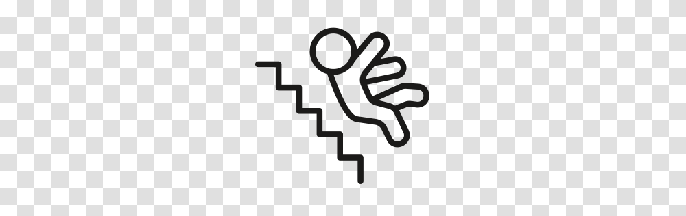 Falling Down Stairs Clipart Free Clipart, Hand, Stencil, Alphabet Transparent Png