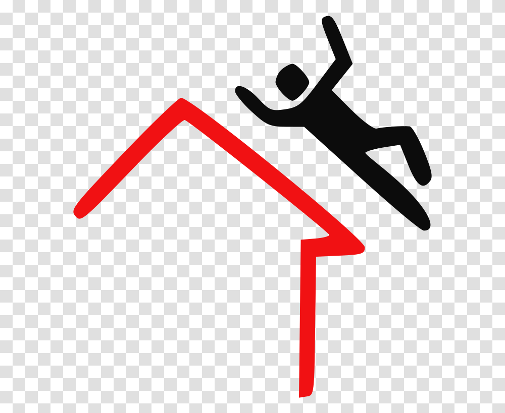 Falling Falling From Roof, Axe, Tool, Triangle, Cross Transparent Png