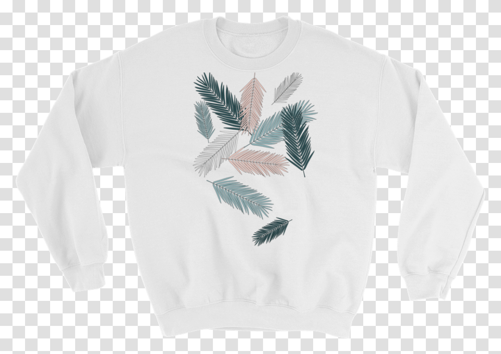 Falling Feathers Unisex Sweatshirt Latina In Me Is An Ember, Apparel, Sweater, Bird Transparent Png