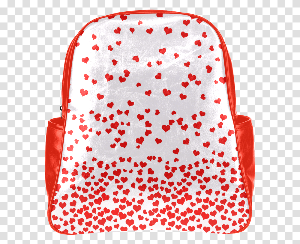 Falling Hearts Handbag, Backpack, Rug, Bowl Transparent Png