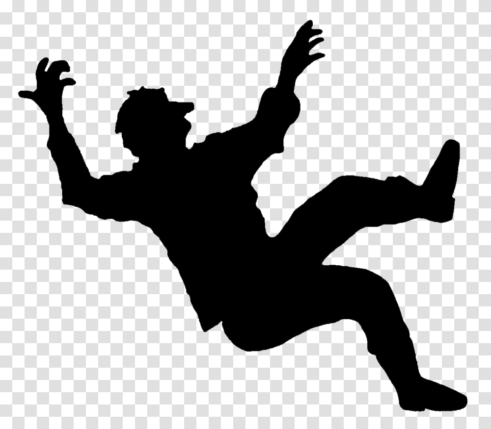 Falling Images Free Download, Silhouette, Person, Human, Stencil Transparent Png