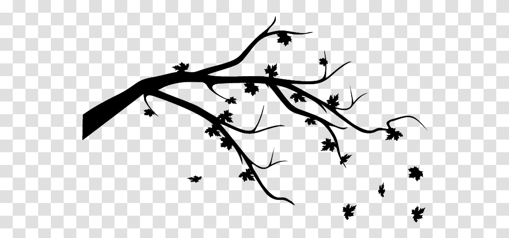 Falling Leaves Falling Leaves Black And White, Gray, World Of Warcraft Transparent Png