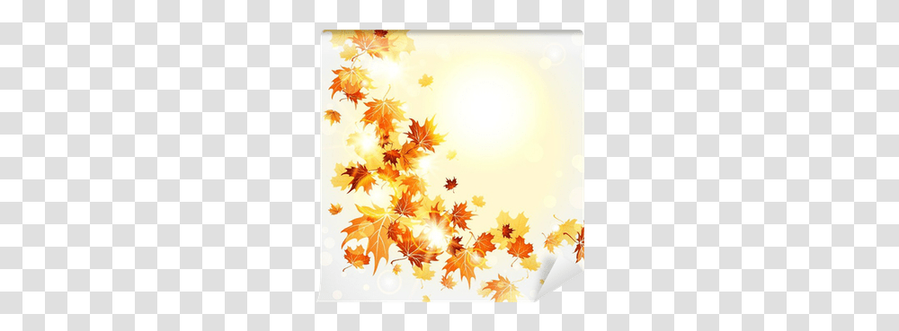 Falling Leaves Wall Mural • Pixers We Live To Change Autumn, Leaf, Plant, Tree, Maple Transparent Png